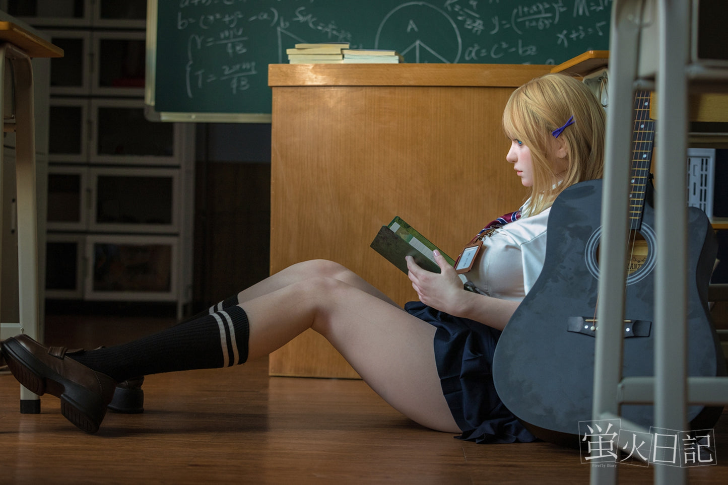 蛍火日記-西风 フルシリコン製 金髪教室の少女 ラブドール