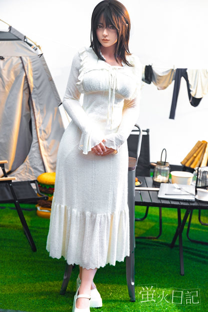 蛍火日記-琉璃 フルシリコン製 白いワンピースのレディ ラブドール