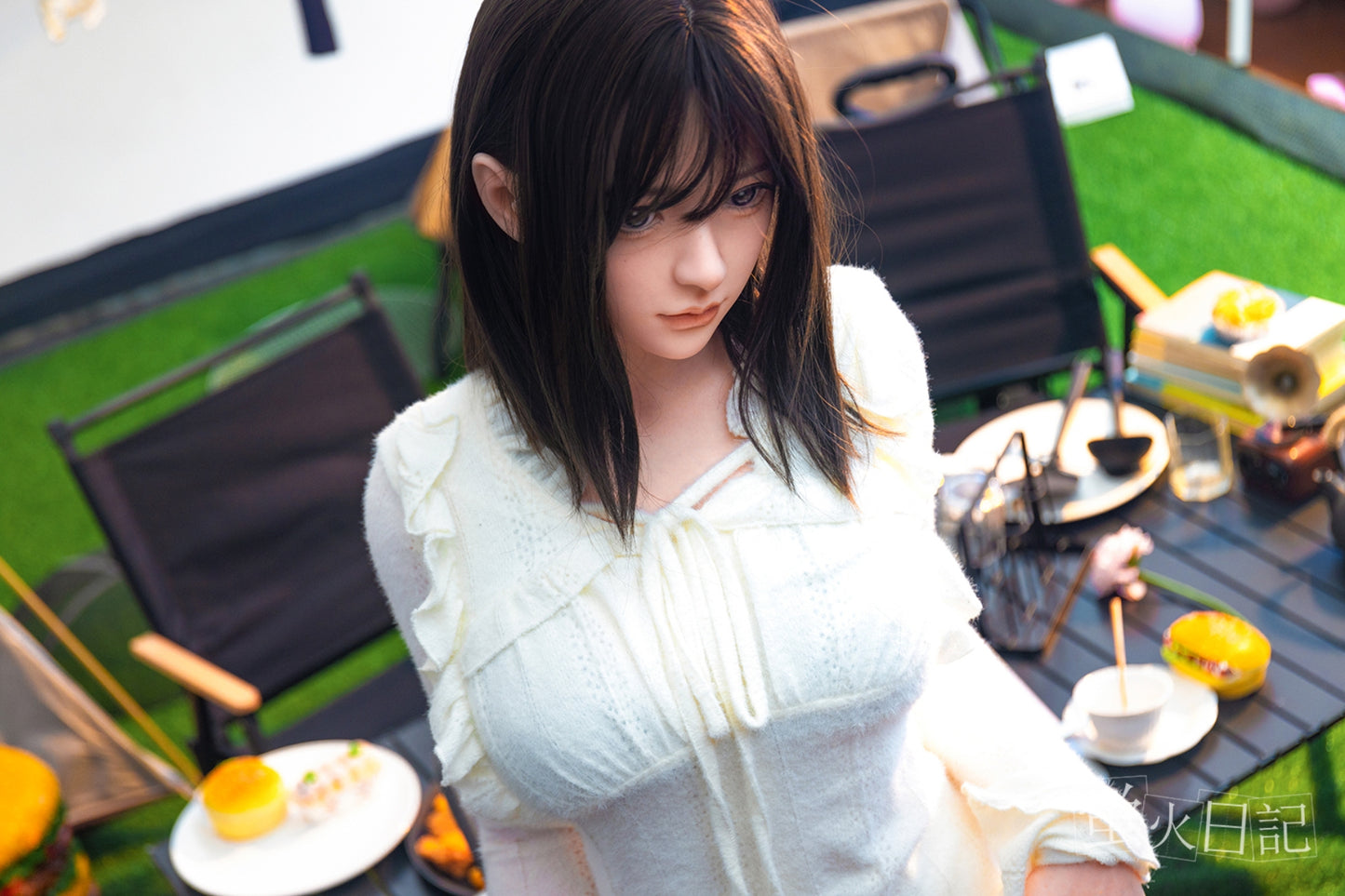 蛍火日記-琉璃 フルシリコン製 白いワンピースのレディ ラブドール