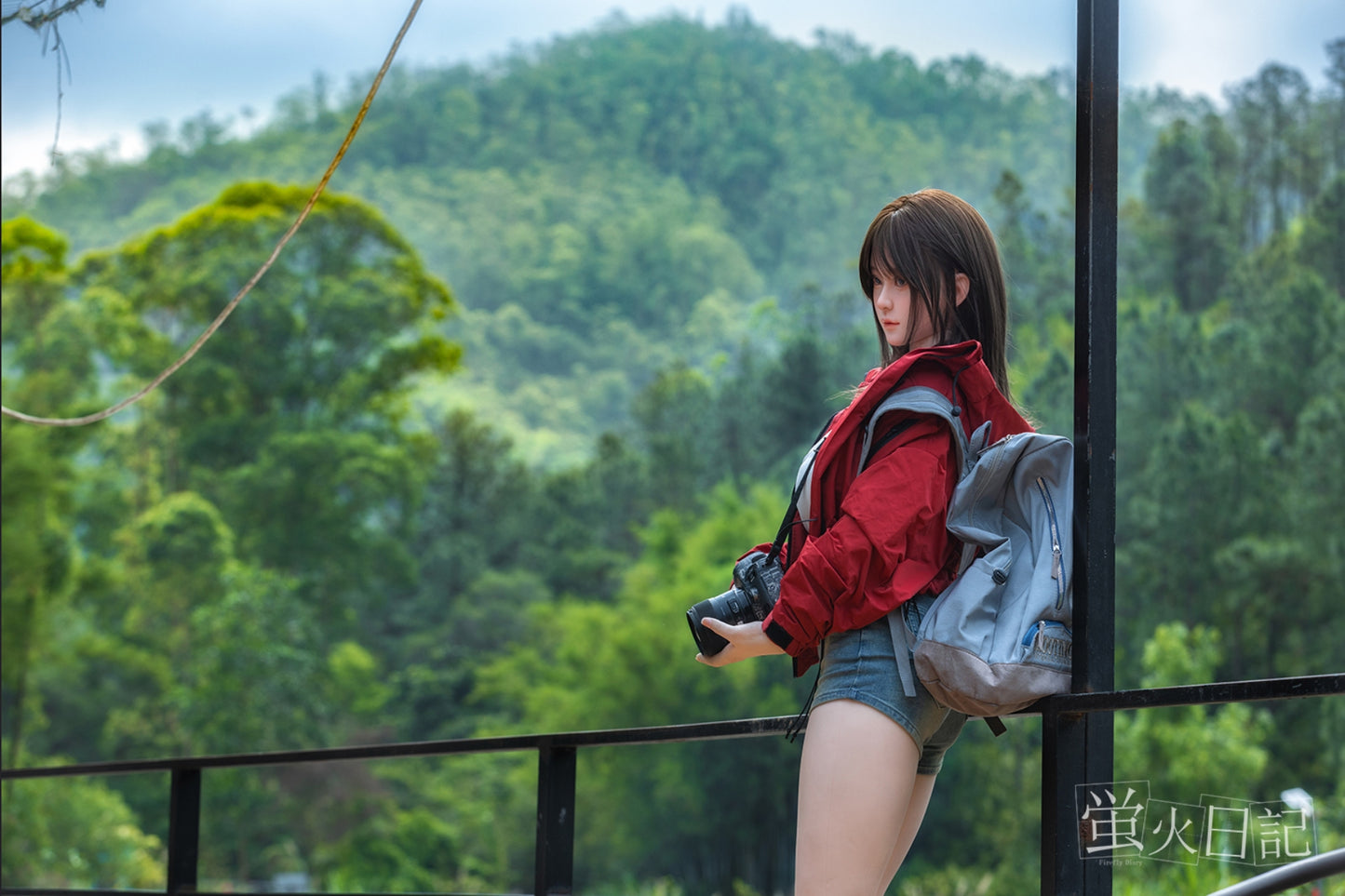 蛍火日記-久川 フルシリコン製 旅するカメラ少女 リュックに詰めた青春 ラブドール