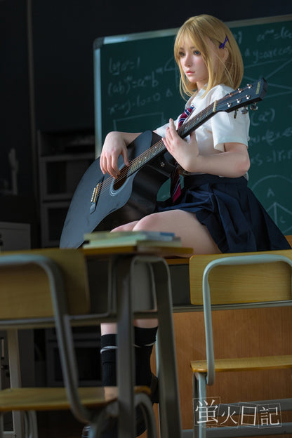 蛍火日記-西风 フルシリコン製 金髪教室の少女 ラブドール
