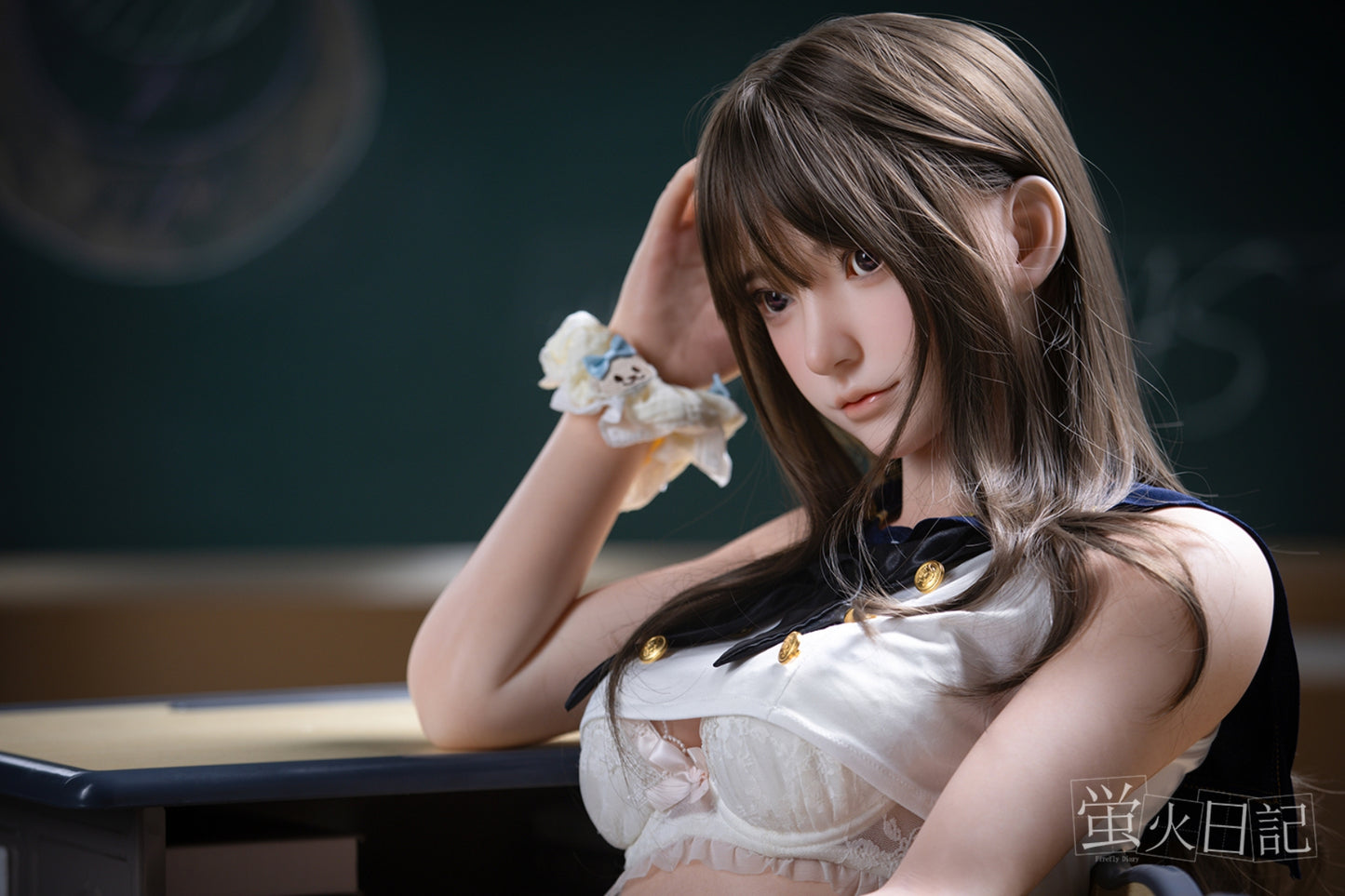 蛍火日記-莲 フルシリコン製 セクシー制服  ラブドール