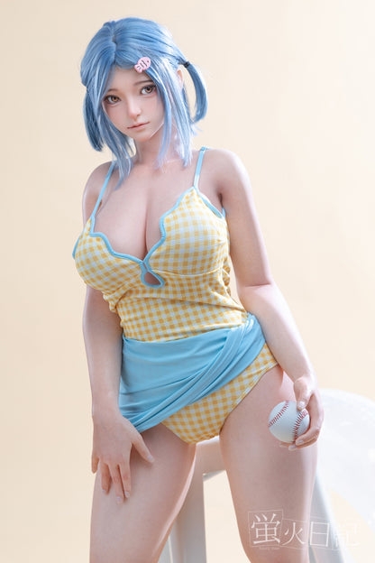 蛍火日記-菜々子 フルシリコン製  ブルー髪 水着 ラブドール