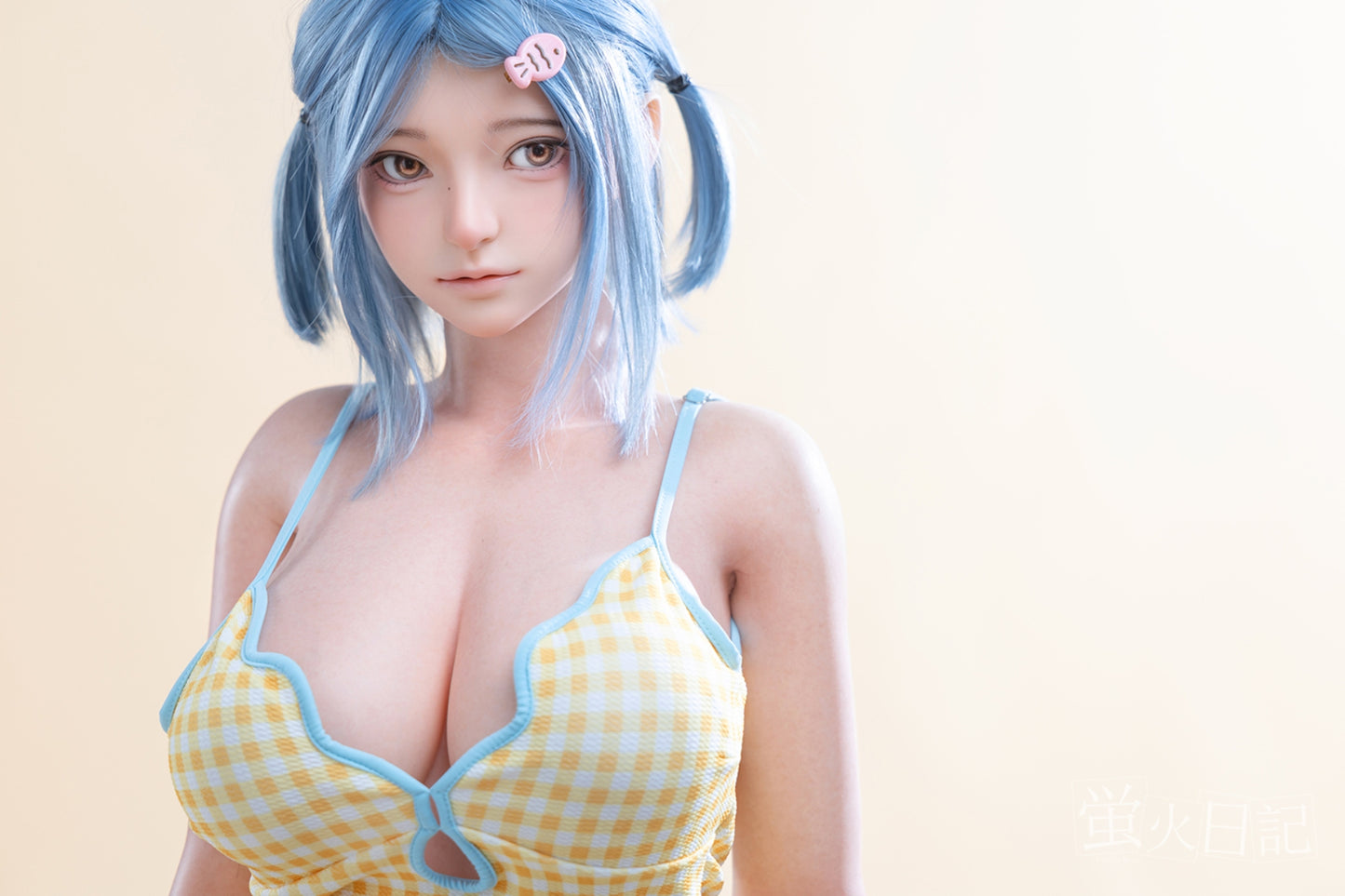 蛍火日記-菜々子 フルシリコン製  ブルー髪 水着 ラブドール