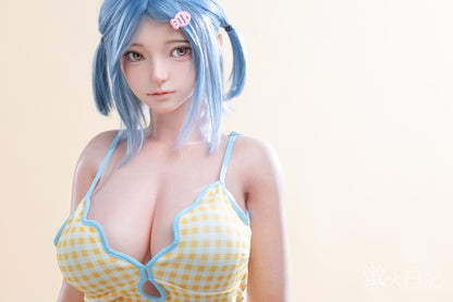 蛍火日記-菜々子 フルシリコン製  ブルー髪 水着 ラブドール