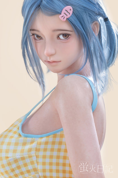 蛍火日記-菜々子 フルシリコン製  ブルー髪 水着 ラブドール