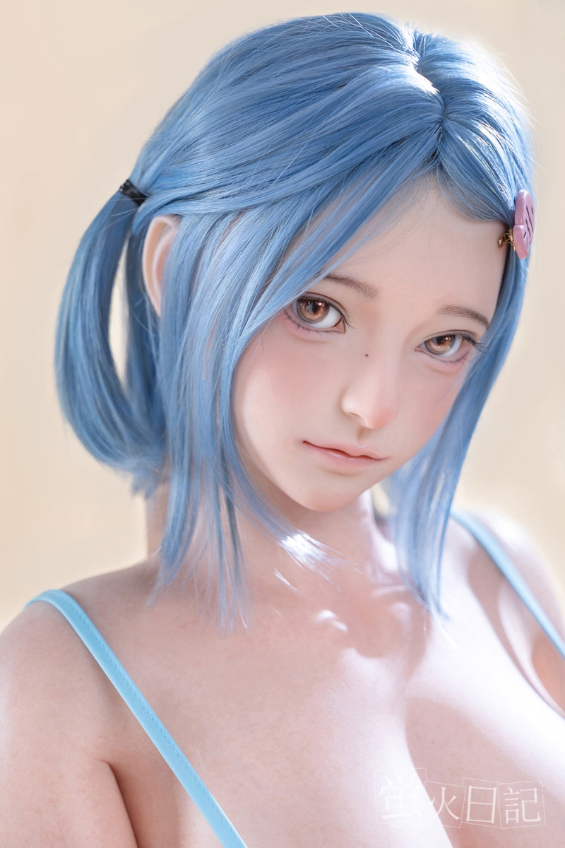 蛍火日記-菜々子 フルシリコン製  ブルー髪 水着 ラブドール