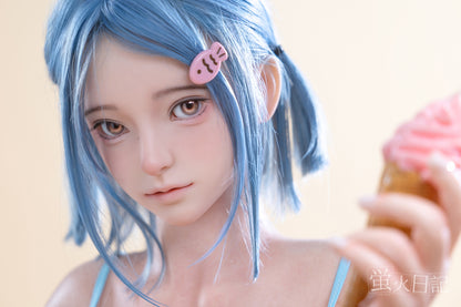 蛍火日記-菜々子 フルシリコン製  ブルー髪 水着 ラブドール