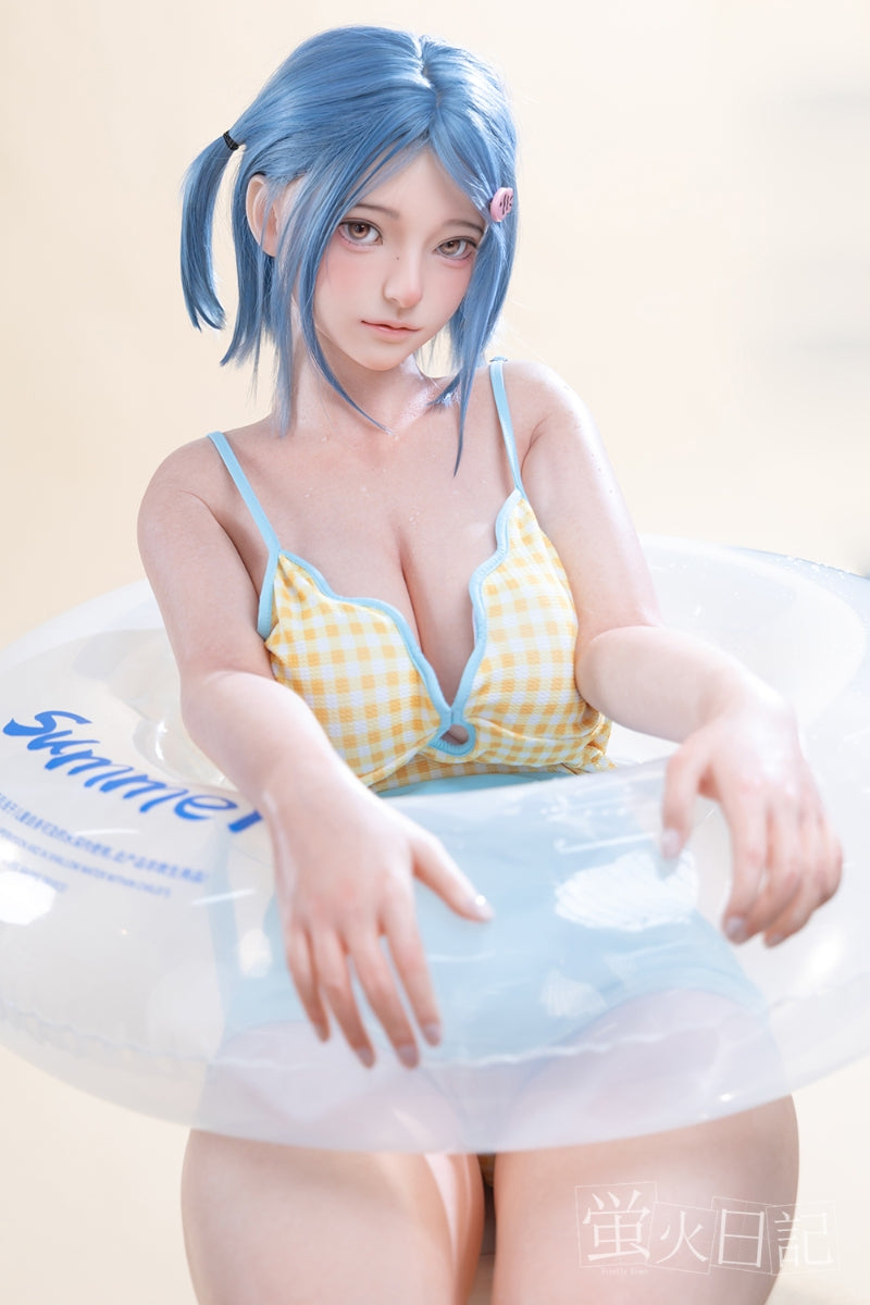 蛍火日記-菜々子 フルシリコン製  ブルー髪 水着 ラブドール