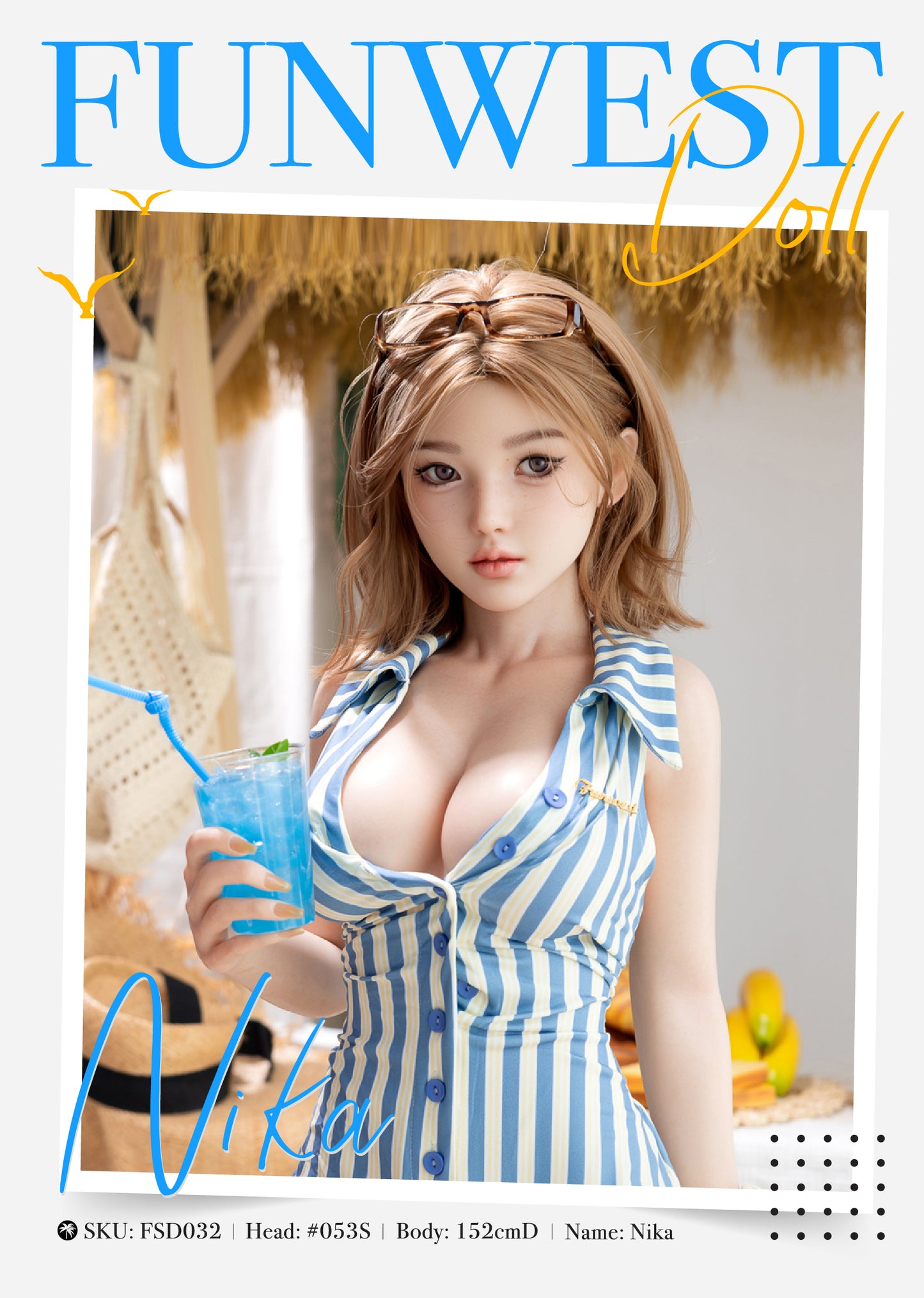 月珀-シリコン ヘッド FunWestDoll