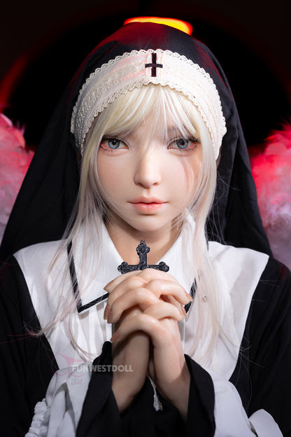 菫朔-シリコン ヘッド FunWestDoll
