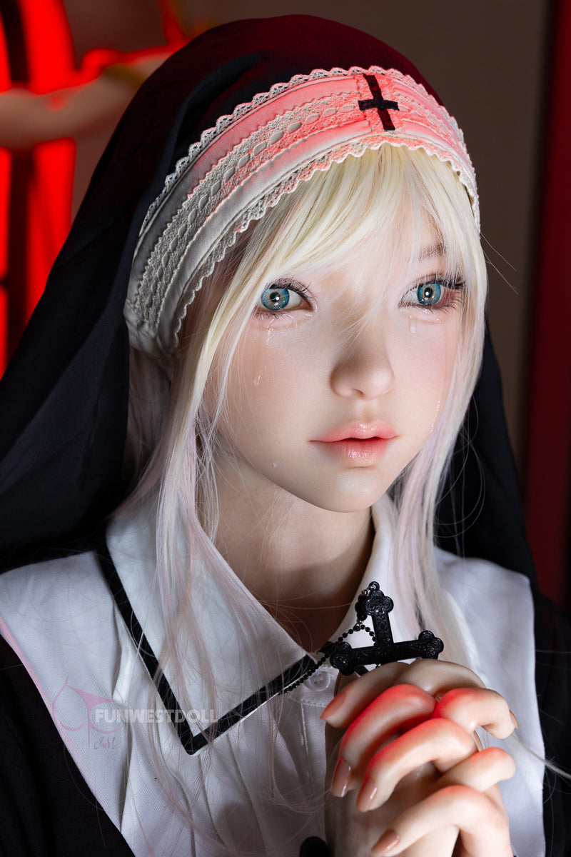 菫朔-シリコン ヘッド FunWestDoll