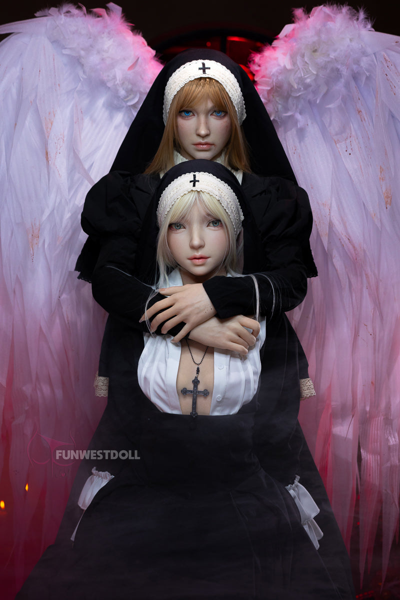 菫朔-シリコン ヘッド FunWestDoll