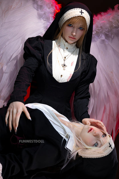 菫朔-シリコン ヘッド FunWestDoll
