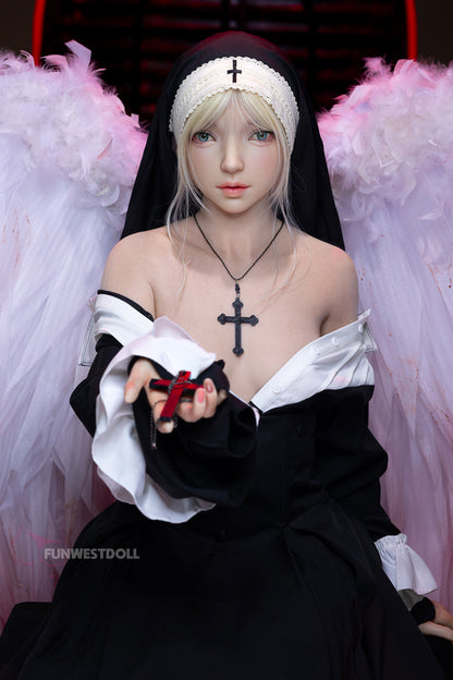 菫朔-シリコン ヘッド FunWestDoll