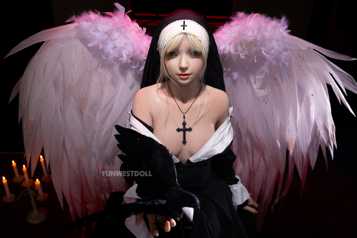 菫朔-シリコン ヘッド FunWestDoll