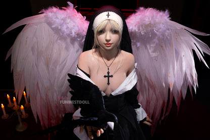 菫朔-シリコン ヘッド FunWestDoll