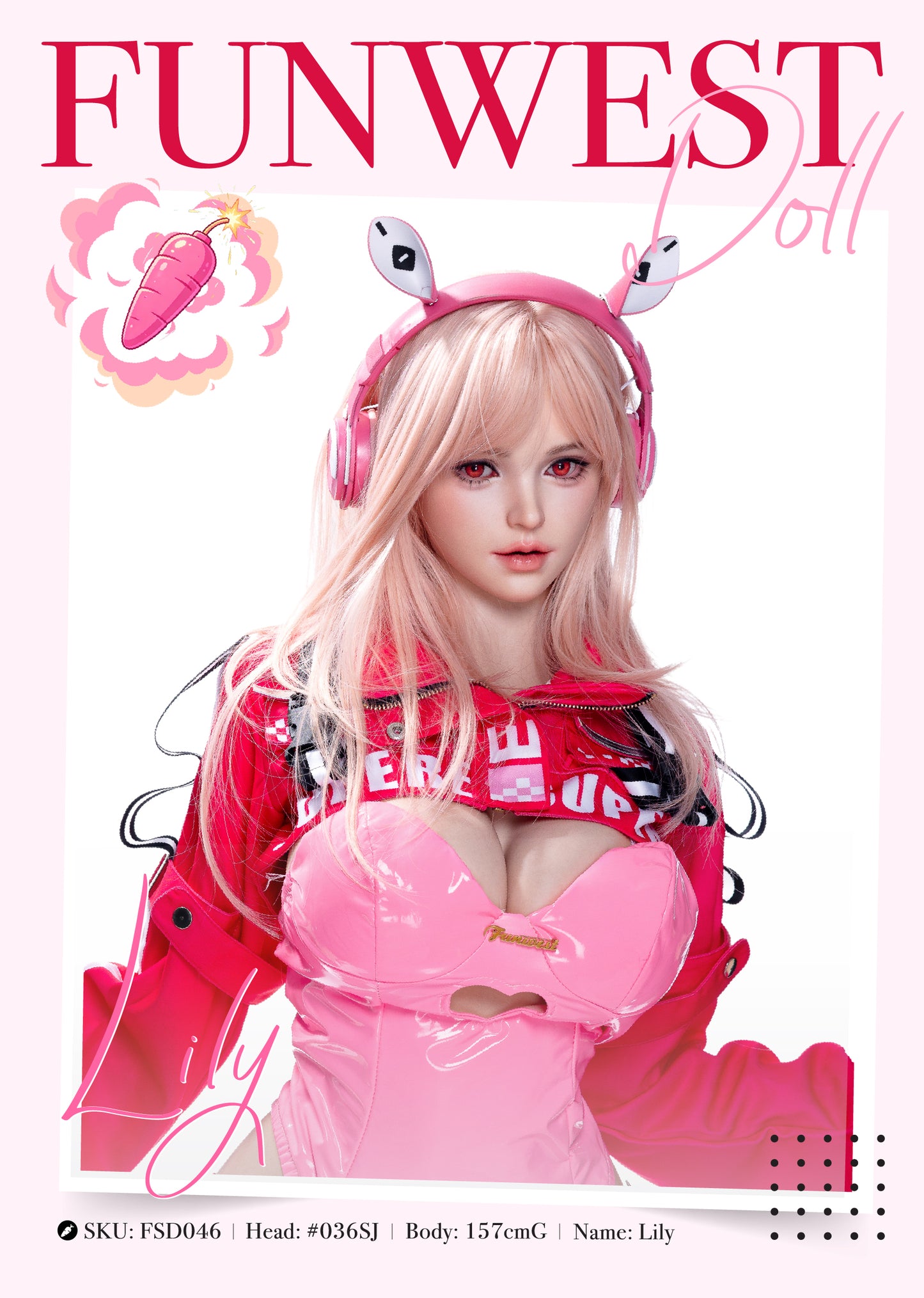 霜見-シリコン ヘッド FunWestDoll
