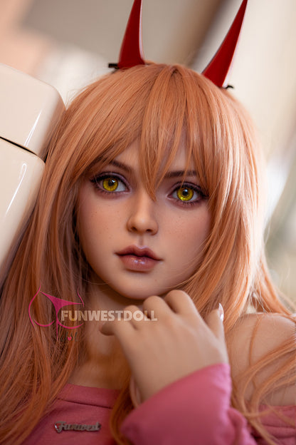 杜若-シリコン ヘッド FunWestDoll