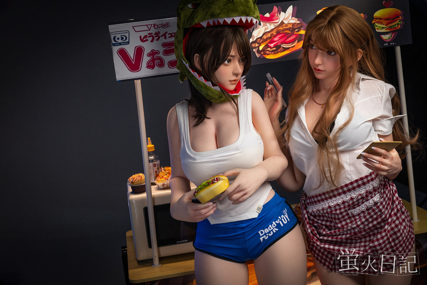 蛍火日記-琉璃 フルシリコン製 屋台ハンバーガー ラブドール