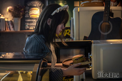 蛍火日記-琉璃 フルシリコン製 レトロ喫茶カウンター ハンバーガー ラブドール