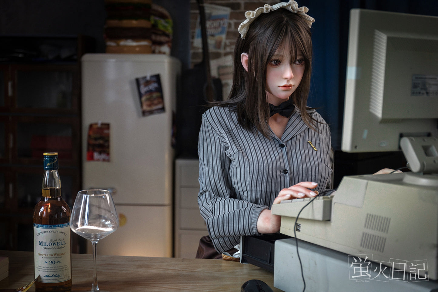 蛍火日記-琉璃 フルシリコン製 レトロ喫茶カウンター ハンバーガー ラブドール