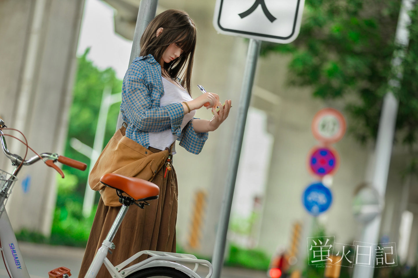 蛍火日記-田心 フルシリコン製 自転車に乗る少女 ラブドール