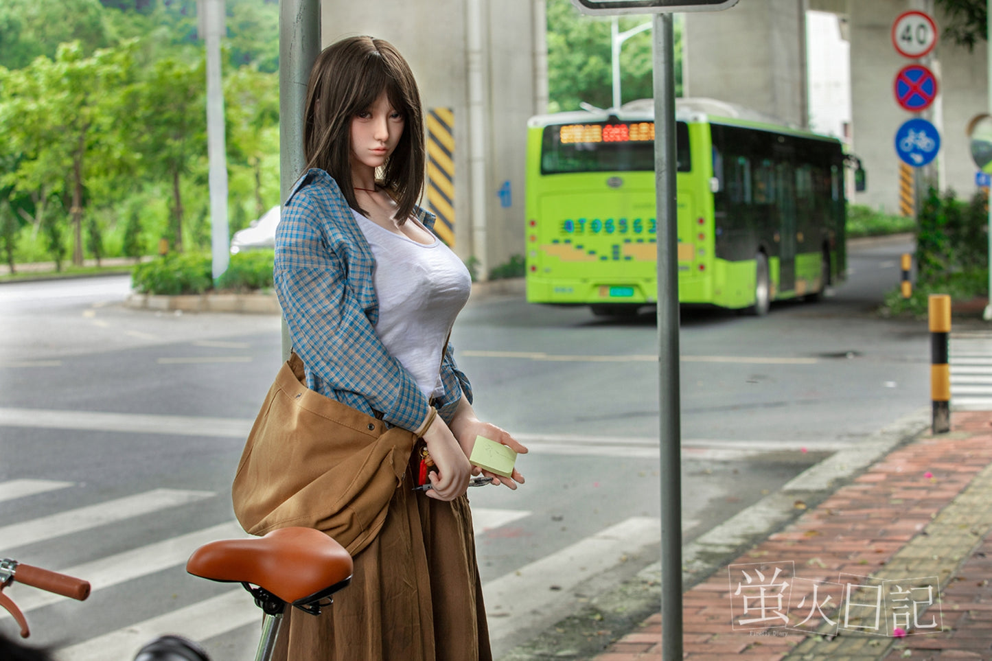 蛍火日記-田心 フルシリコン製 自転車に乗る少女 ラブドール