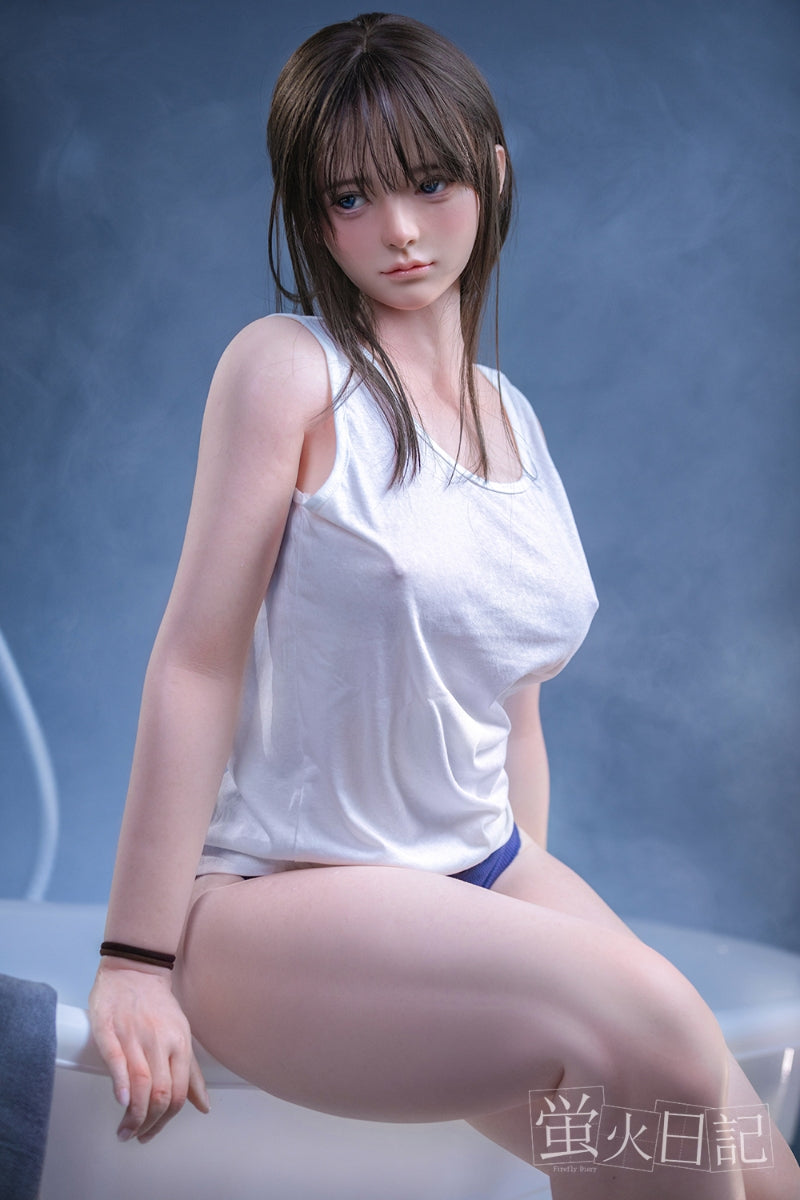 蛍火日記-琉璃 フルシリコン製 湯けむり浴槽 濡れる白タンクトップ ラブドール
