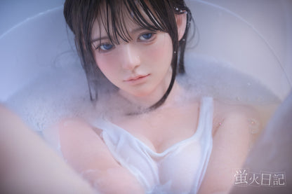 蛍火日記-琉璃 フルシリコン製 湯けむり浴槽 濡れる白タンクトップ ラブドール